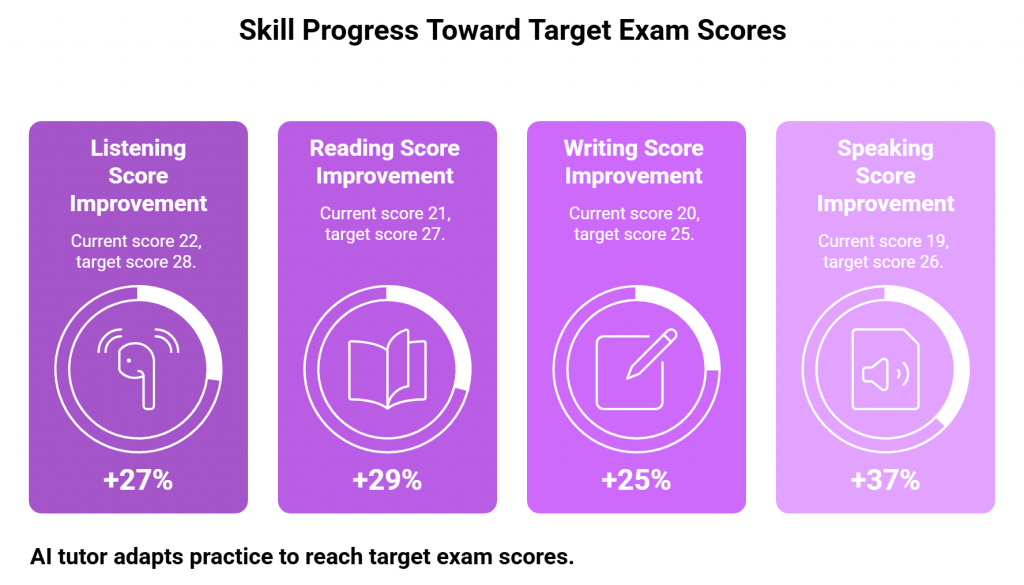 Skill Progress Toward Target Exam Scores